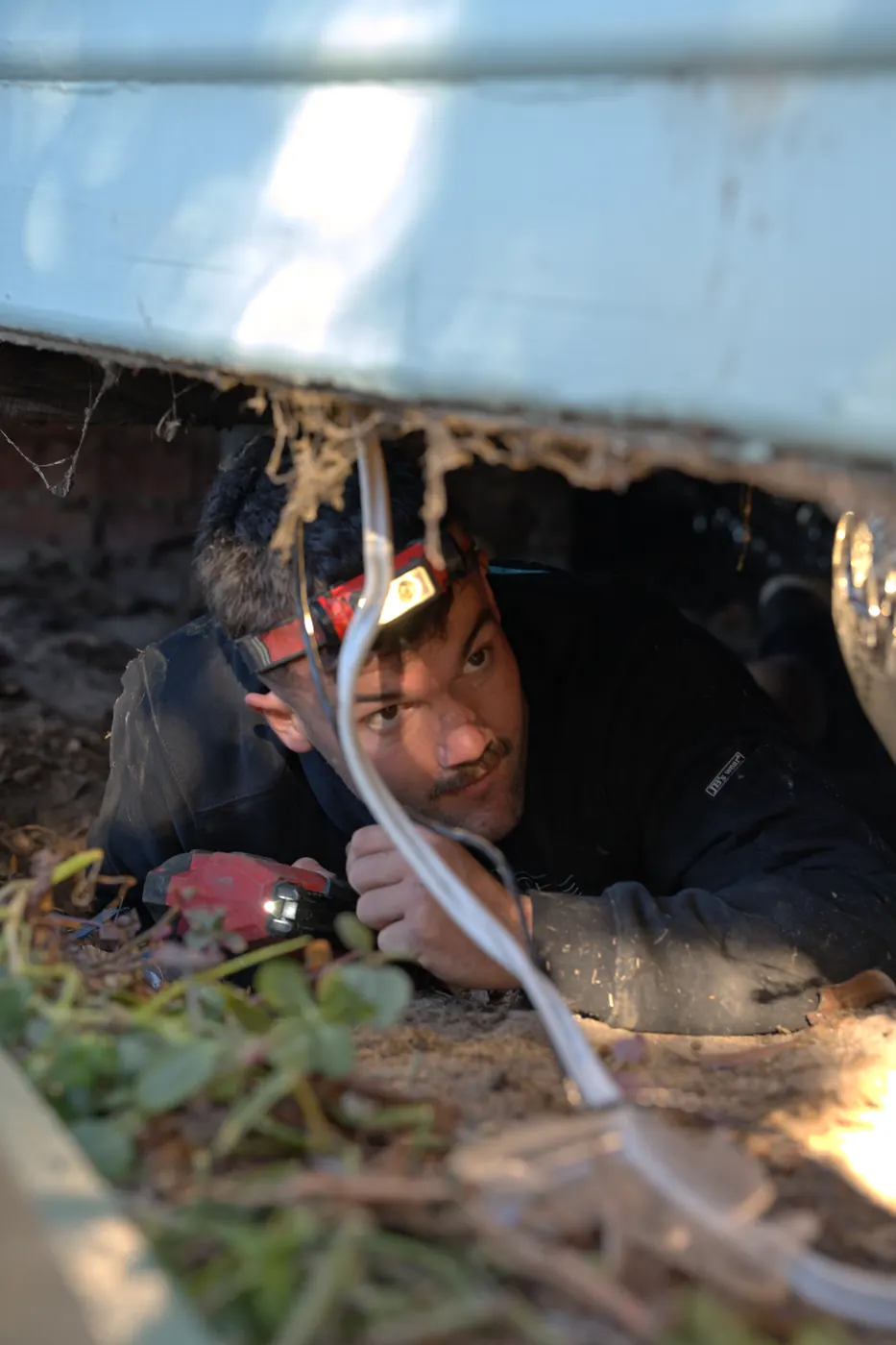 Mathie Electrical Group licensed electrician on site