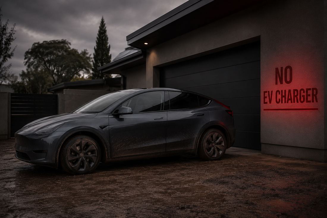 No EV charger installed