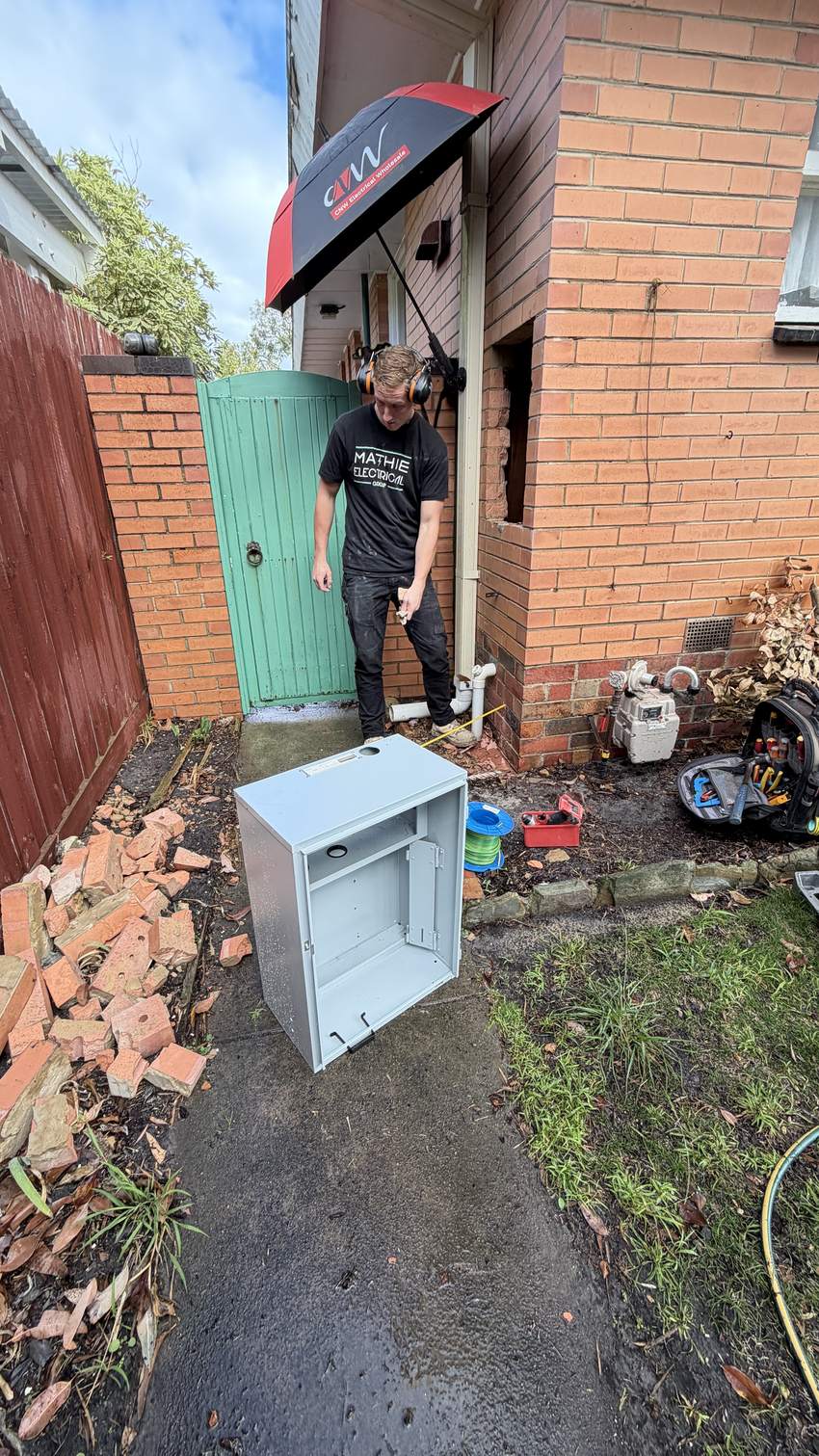 New meter box installation