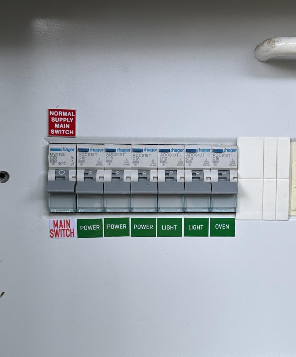 New switchboard after upgrade