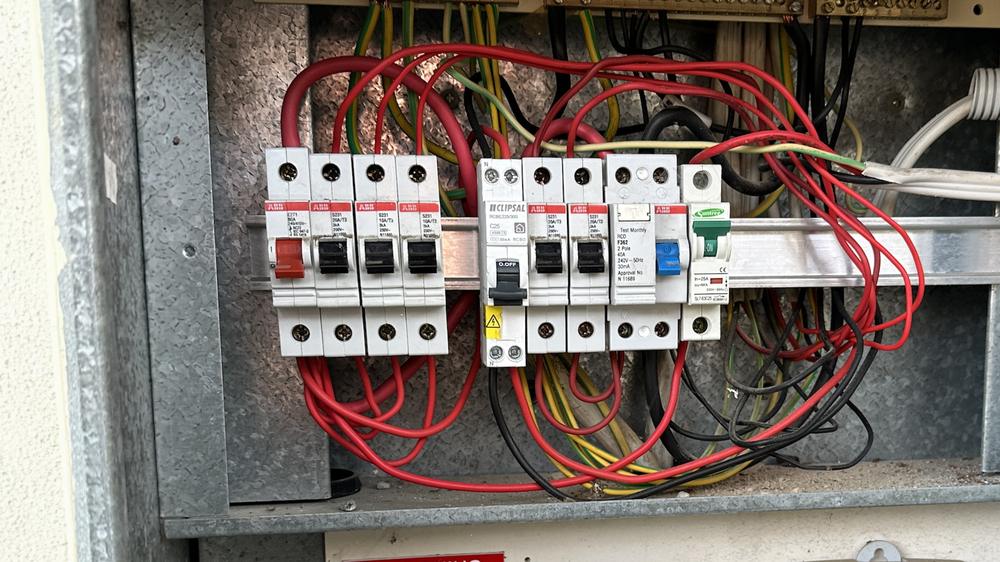 Old switchboard before upgrade
