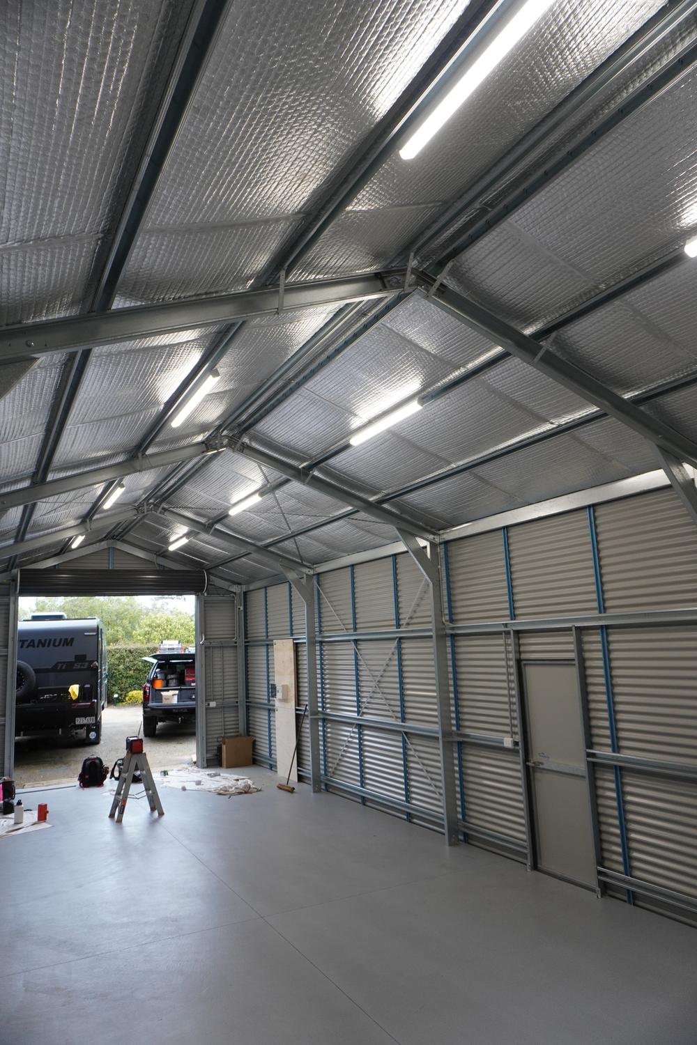 Commercial shed LED lighting fit-out