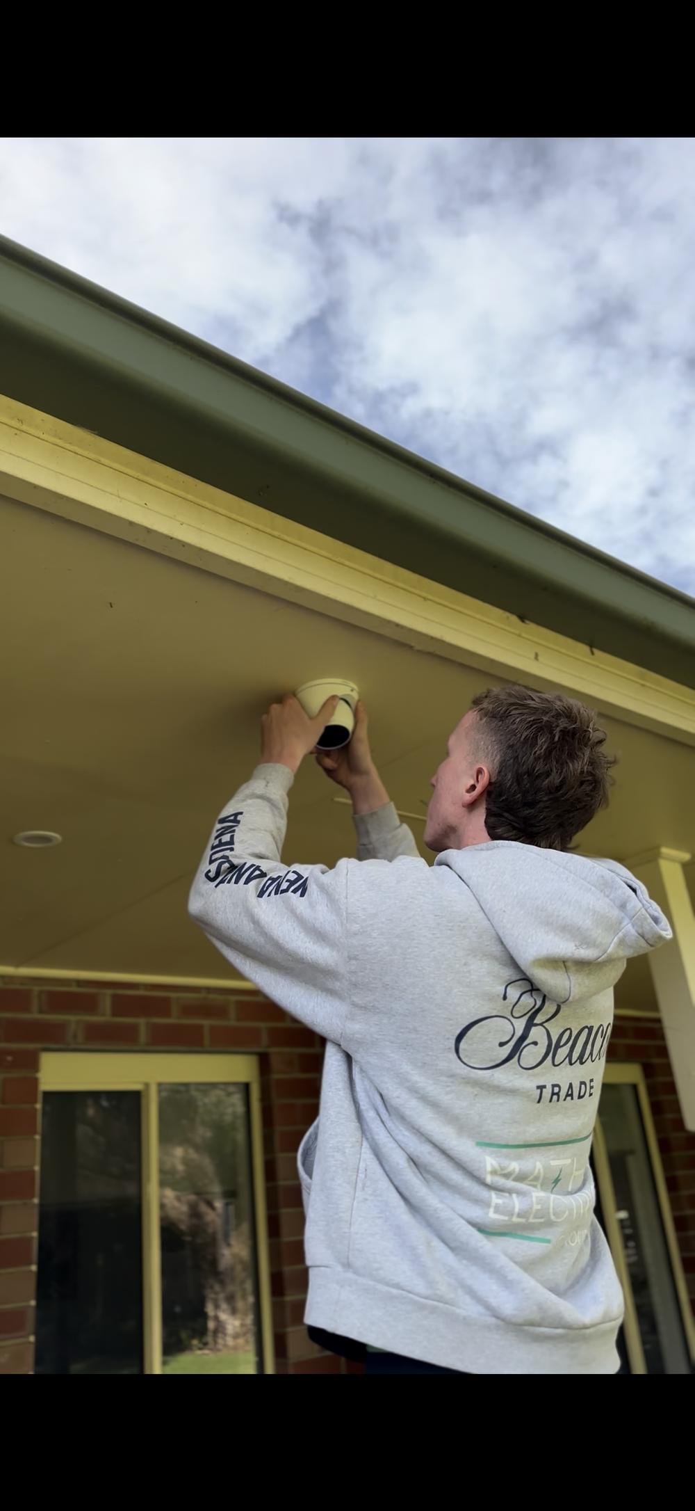 CCTV security camera installation